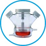Spinner Flask, double sidearm, jacketed Celstir®