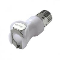 Quick-lock couplings with valve, PLC Series, Acetal