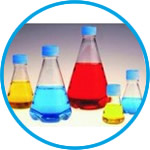 Disposable Erlenmeyer Flasks Nalgene™ with vented closure, PETG, sterile, with baffled bottom