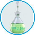 Pycnometers, Borosilicate glass 3.3., calibrated