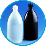 Narrow mouth bottles, LDPE, for automatic burette