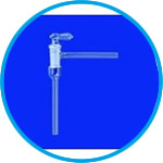 Vacuum-stopcocks, one-way, right-angled, borosilicate glass 3.3