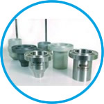 Flow cups, without nozzles