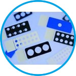 Diagnostic slides without adhesion coating
