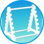 Pipette stand, horizontal, PP