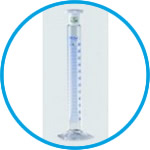 Mixing cylinders, borosilicate glass 3.3, tall form, class A, blue graduated