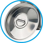 Lids for measuring cans with spout