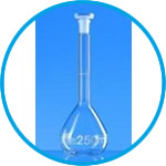 Volumetric flasks, borosilicate glass 3.3, Class B.