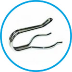 Spring clips for oxygen bottles according to Winkler