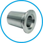 Small flange fittings, with female ground joint