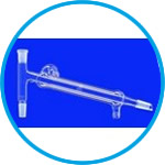 Distilling links with Liebig condenser and GL thread, DURAN® tubing