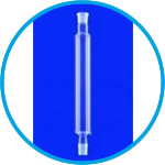 Columns acc. to Hempel with fixed vacuum jacket, DURAN® tubing