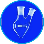 Pear-shaped flasks with two-necks, DURAN®