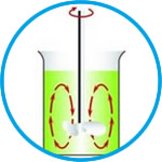 Propeller stirring rotors, 3-blade, stainless steel 1.4305