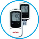 High precision PDF data logger EBI 310 TE, with external temperature sensor TPX 220