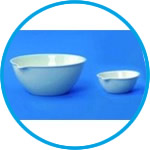 LLG-Evaporating dishes with flat bottom, porcelain, medium form