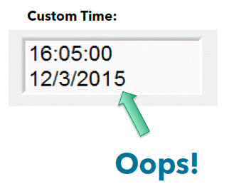 Customised Time on a Data Logger
